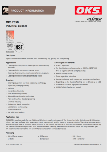 OKS 2650 1 OKS 2650 Product Information